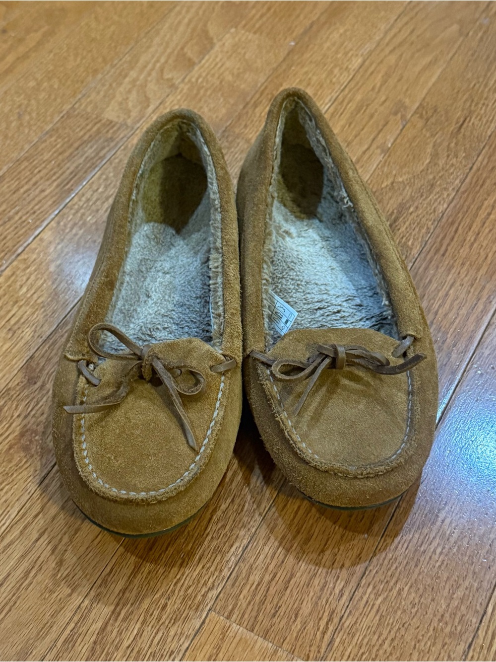 Vionic Women’s 8 Cozy Ida Slippers Suede Moccasins Orthotic Arch Support Lined - Picture 5 of 10